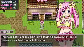 Noelle Uses Toys for Handjob and Blowjob Leading to Cum on Ass