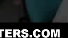 this latina babe teases by showing her shaved pussy after masturbation