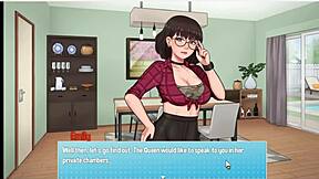 Cartoon maid provides sex services while doing chores