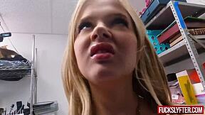 Shy Teen Hides Goods, Gets Fucked Hard.