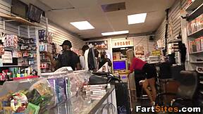 hey, this ho gets interracial bukkake with big cocks