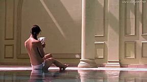 Hottest Petite Russian Teen Irina Russaka Nude Underwater with Tight Ass and Pussy