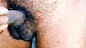 Close up and personal look at a fat man’s hairy ass and cock fetish