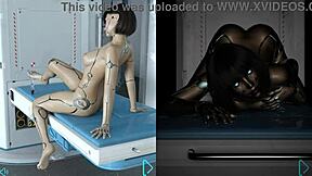 she inserts dildo into pussy while playing with toys