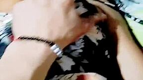 Latina Milf in Missionary Position. Complains About Young Man's Intense Fucking in Visiting House