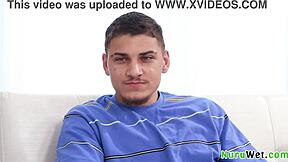 Gorgeous busty blonde masseuse drips nuru gel on big boobs to lure client - Alexis Malone, Victor Ray.