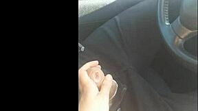 Intense Handjob Action In The Car With Passion.