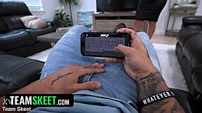 Stepmom teaches strict lessons with slaps and creampie in submissive sex session tonight