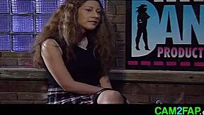 the brunette teen gets her great tits fucked hard by a big cock