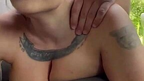 Big Titty Hooker Gets POV Blowjob in Public Car, Swallows Cum