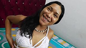 Latina Teen's Cleaning Service Turns to Doggystyle Fuck.