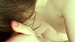 hot pov handjob leads to huge cum on my titties