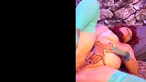 Hotwife steffi explores mature pussy lips in lingerie during softcore masturbation