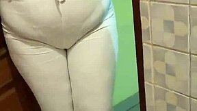 Friend's Mom Catches Me with Her Panties and Sucks Me Off!