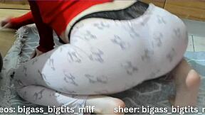 Arab Woman Fingers Pussy In Pajamas While Cleaning