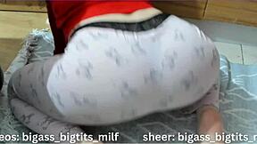 Arab Woman Fingers Pussy In Pajamas While Cleaning