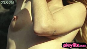 Petite spanish milf strips nude at the beach 😍