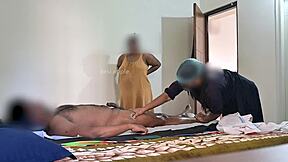 Watch Dick Flashing And Jerking In Front Of Two Thai Massage Ladies In 3Some!