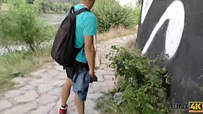 guy lets stranger fuck his cute girlfriend liliane for cash in hunt4k