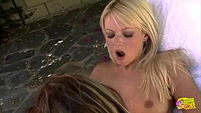 i filmed two blondes with toys near the pool