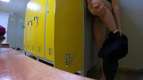 CAUGHT Cleaning Lady Spying on Me in Locker Room Naked!