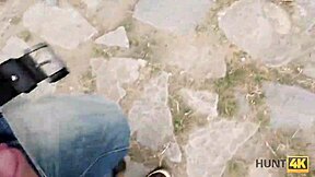 guy lets stranger fuck his cute girlfriend liliane for cash in hunt4k