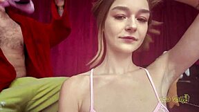 della cate drops by my pink room for nasty fun