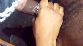 Wow, Beautiful Black Teen Pumps and Sucks My Cock!