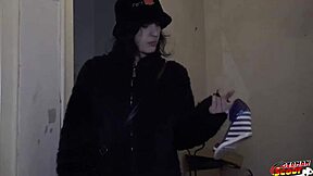 German scout crazy skinny goth girl brisen love rough fuck at porn casting with rimjob squirting and deepthroat