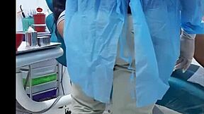 A visit to the dentist turns into a hardcore scene with a well-endowed man
