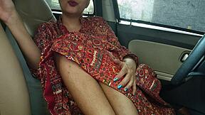 Beautiful Panjabi Wife Fucked by Husband in Car for Outdoor Thrill