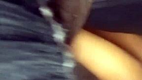 Wow, Beautiful Black Teen Pumps and Sucks My Cock!