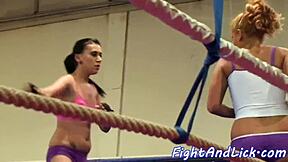 Wild Eurobabes Engage in Intense Wrestling Fight with Pussy Fingering and Masturbation