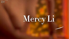 private asian massage in pov, teasing with ripped clothes for a big cock handjob