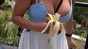 Real Couple Fucking Hard in Mountain with Dirty Talk and Moaning