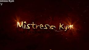 Femdom nipple play and tease chastity sub - mistress kym