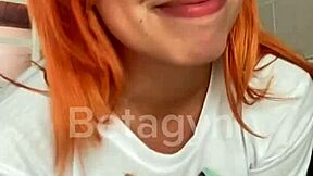 Young Redhead Gets Anal Sex With Cum Inside Her Tight Ass