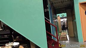 cuckolder babe swallows in emotional humiliation with femdom and monster cock