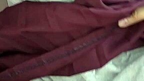 I sneakily fuck my stepsister in her school uniform at home. Shocking hidden video!