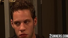 Stud student seduces his teacher and a professor's wife into a wild classroom threesome