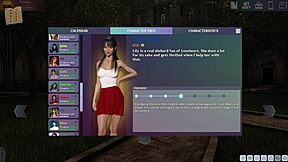 Hey, check this curvy cutie in a tight outfit from Lust Academy 48! What's her next move?