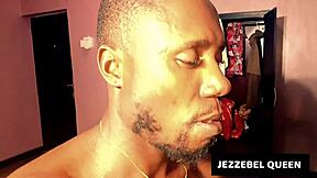 Ebony Milf College Babe Fucks Big Black Cock