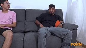 Cougar euforia teaches two latin rookies rough fucking in doggystyle and missionary