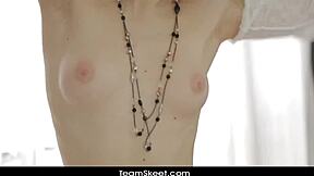 i got a deepthroat blowjob from my teen client babe. then anal assfucking with big tits.