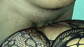 couple enjoys intimate moment in sexy stockings