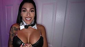 egypt’s husband watches her take kaby snow’s massive black shaft