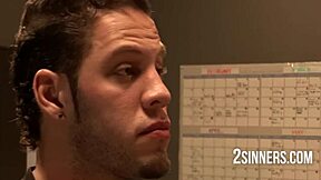 Stud student seduces his teacher and a professor's wife into a wild classroom threesome