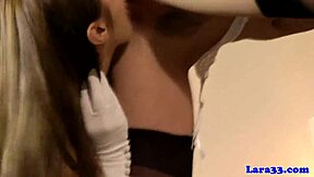 Mature British Pussylicking Lesbian in Stockings Gets Fingered