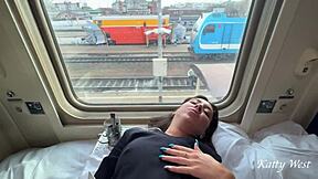 I, uh, called the train conductor to my compartment and, like, fucked her during break