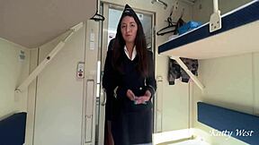 I, uh, called the train conductor to my compartment and, like, fucked her during break